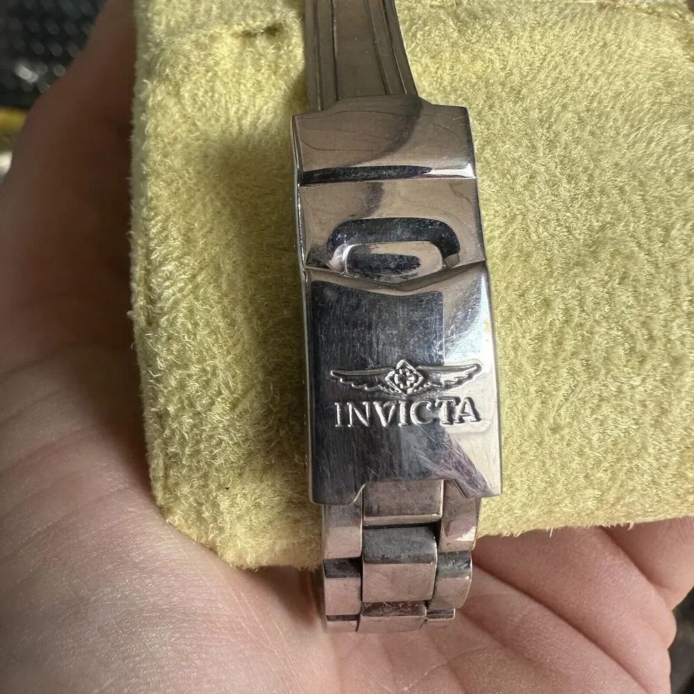 Invicta Women 2556 Swiss Diamond Bezel Pink Stainless Water Resist Pro 330ft Box
